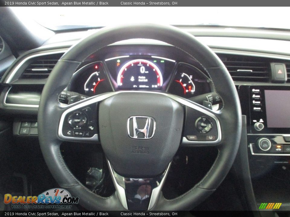 2019 Honda Civic Sport Sedan Agean Blue Metallic / Black Photo #29