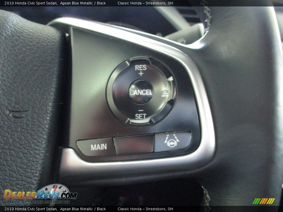 2019 Honda Civic Sport Sedan Agean Blue Metallic / Black Photo #31