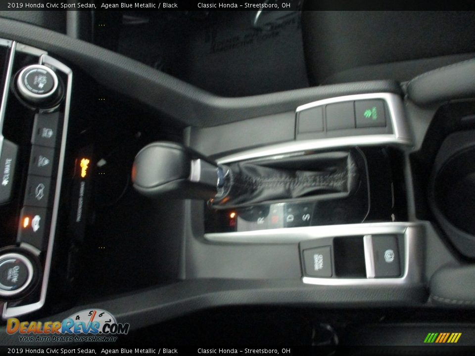 2019 Honda Civic Sport Sedan Agean Blue Metallic / Black Photo #33