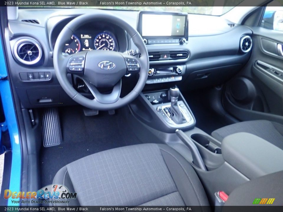 Black Interior - 2023 Hyundai Kona SEL AWD Photo #13