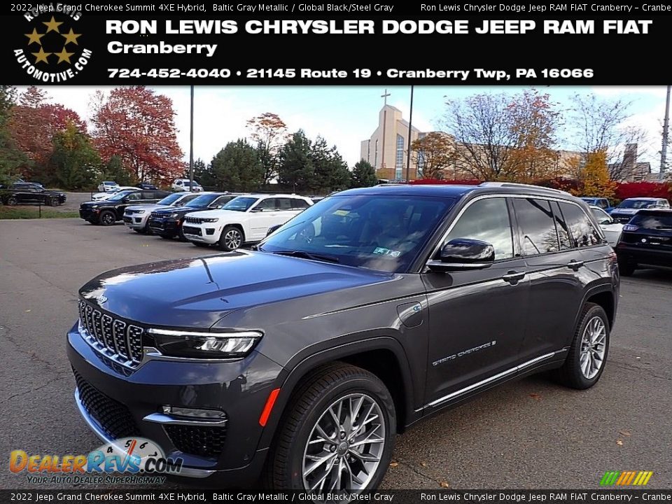 2022 Jeep Grand Cherokee Summit 4XE Hybrid Baltic Gray Metallic / Global Black/Steel Gray Photo #1