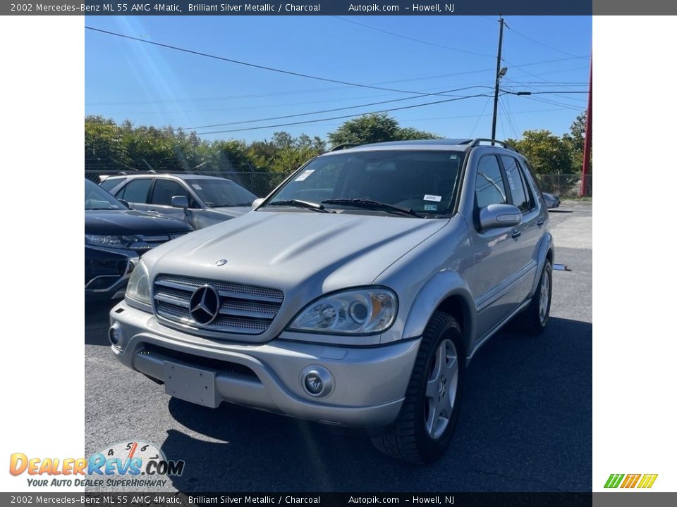 2002 Mercedes-Benz ML 55 AMG 4Matic Brilliant Silver Metallic / Charcoal Photo #1