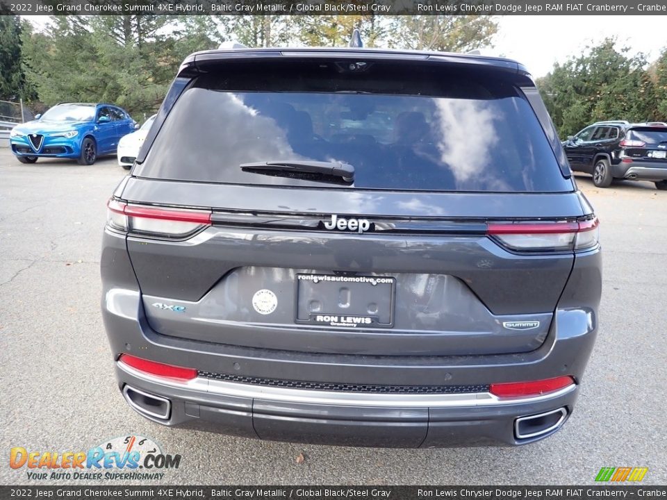 2022 Jeep Grand Cherokee Summit 4XE Hybrid Baltic Gray Metallic / Global Black/Steel Gray Photo #4