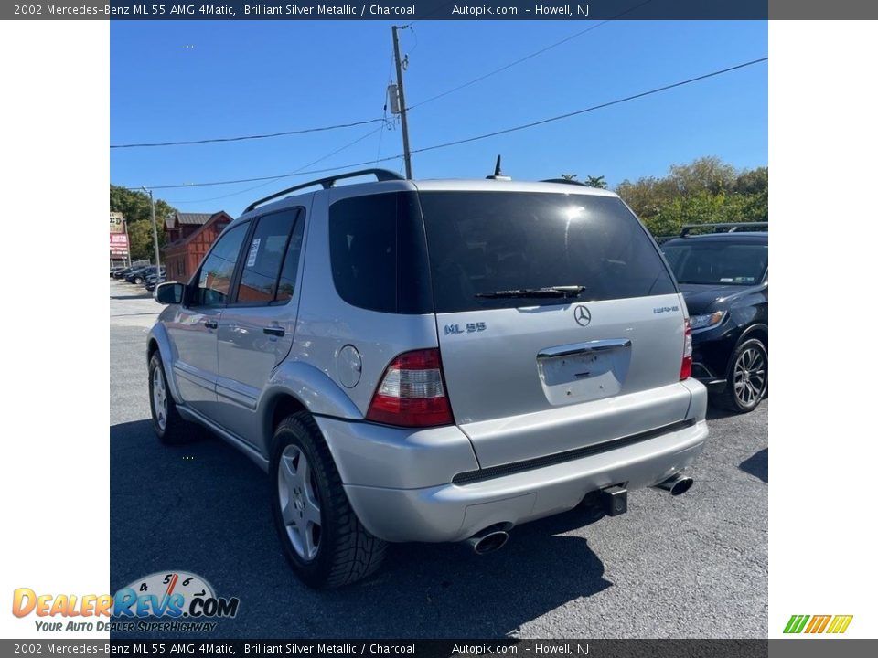 2002 Mercedes-Benz ML 55 AMG 4Matic Brilliant Silver Metallic / Charcoal Photo #5