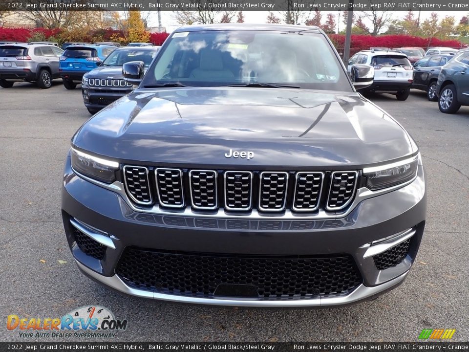 2022 Jeep Grand Cherokee Summit 4XE Hybrid Baltic Gray Metallic / Global Black/Steel Gray Photo #8