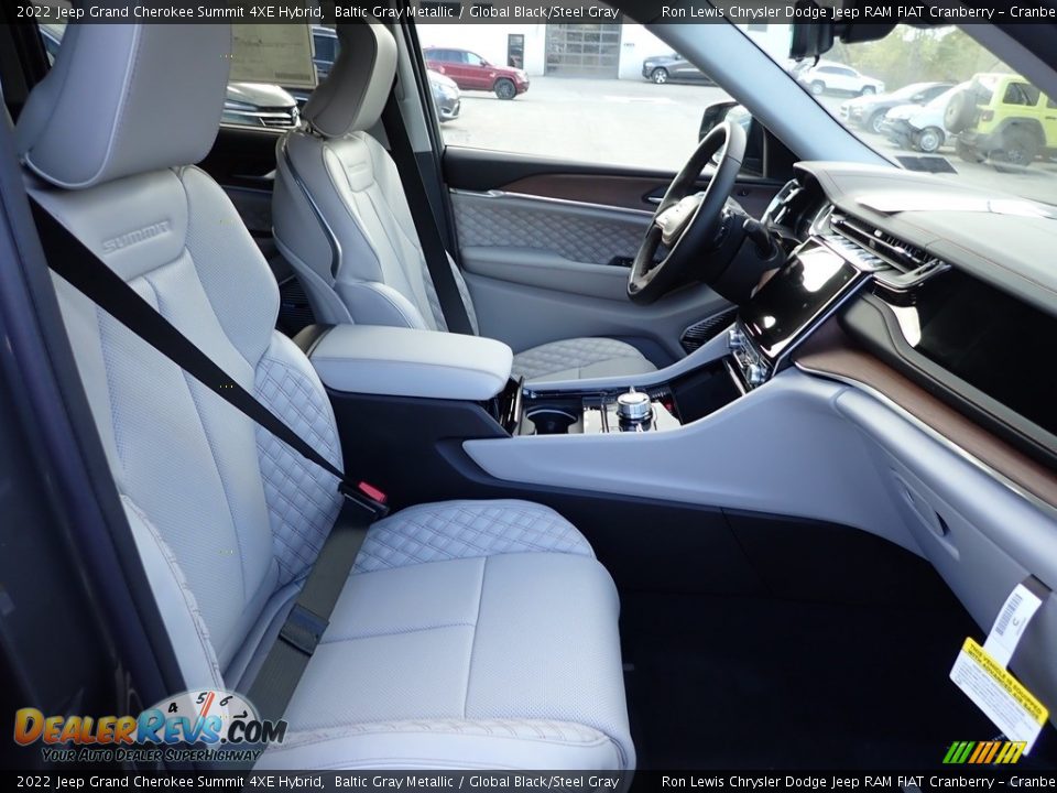 Global Black/Steel Gray Interior - 2022 Jeep Grand Cherokee Summit 4XE Hybrid Photo #10