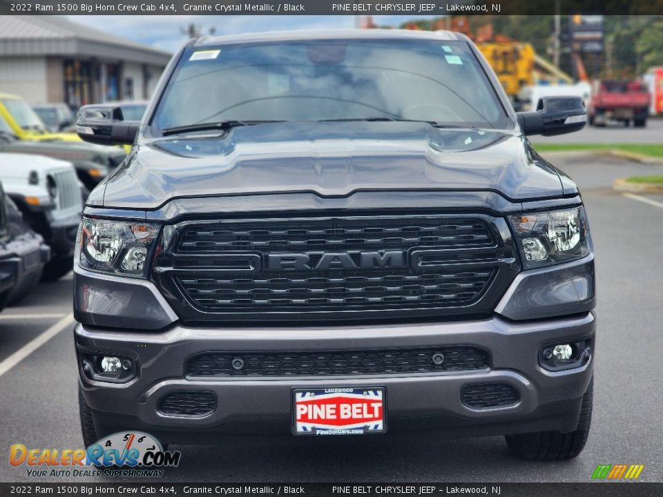 2022 Ram 1500 Big Horn Crew Cab 4x4 Granite Crystal Metallic / Black Photo #2