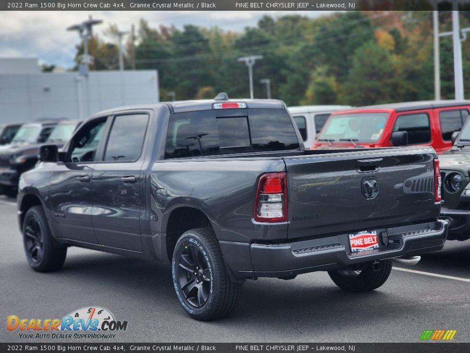 2022 Ram 1500 Big Horn Crew Cab 4x4 Granite Crystal Metallic / Black Photo #4