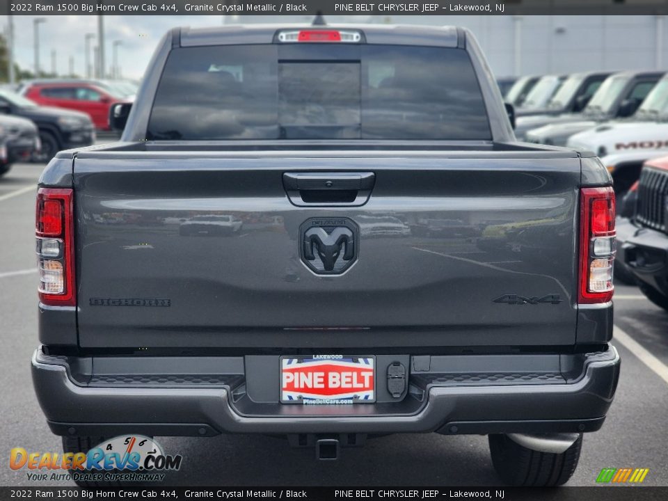 2022 Ram 1500 Big Horn Crew Cab 4x4 Granite Crystal Metallic / Black Photo #5