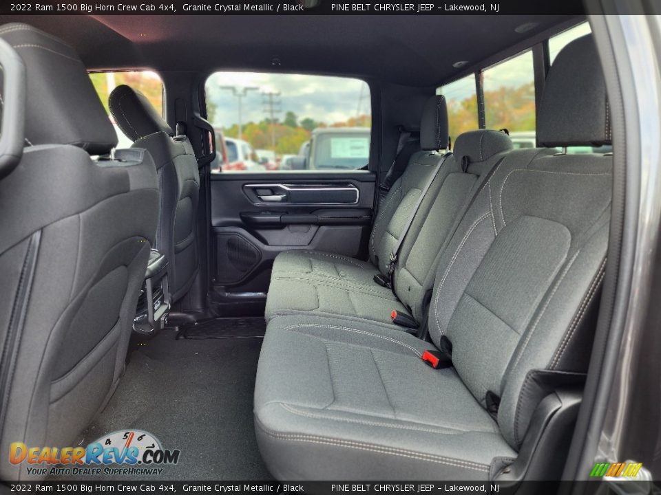 Rear Seat of 2022 Ram 1500 Big Horn Crew Cab 4x4 Photo #6