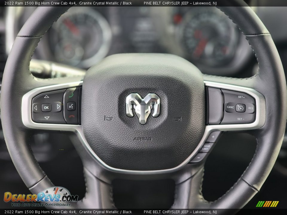 2022 Ram 1500 Big Horn Crew Cab 4x4 Steering Wheel Photo #8