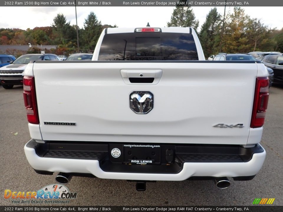 2022 Ram 1500 Big Horn Crew Cab 4x4 Bright White / Black Photo #4