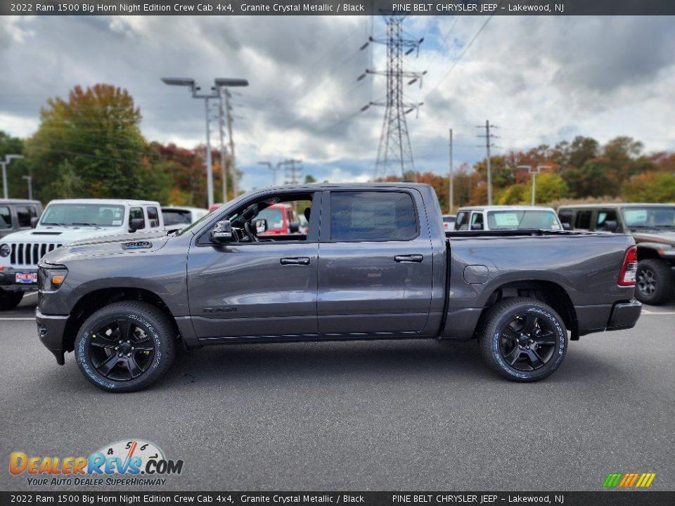 Granite Crystal Metallic 2022 Ram 1500 Big Horn Night Edition Crew Cab 4x4 Photo #2