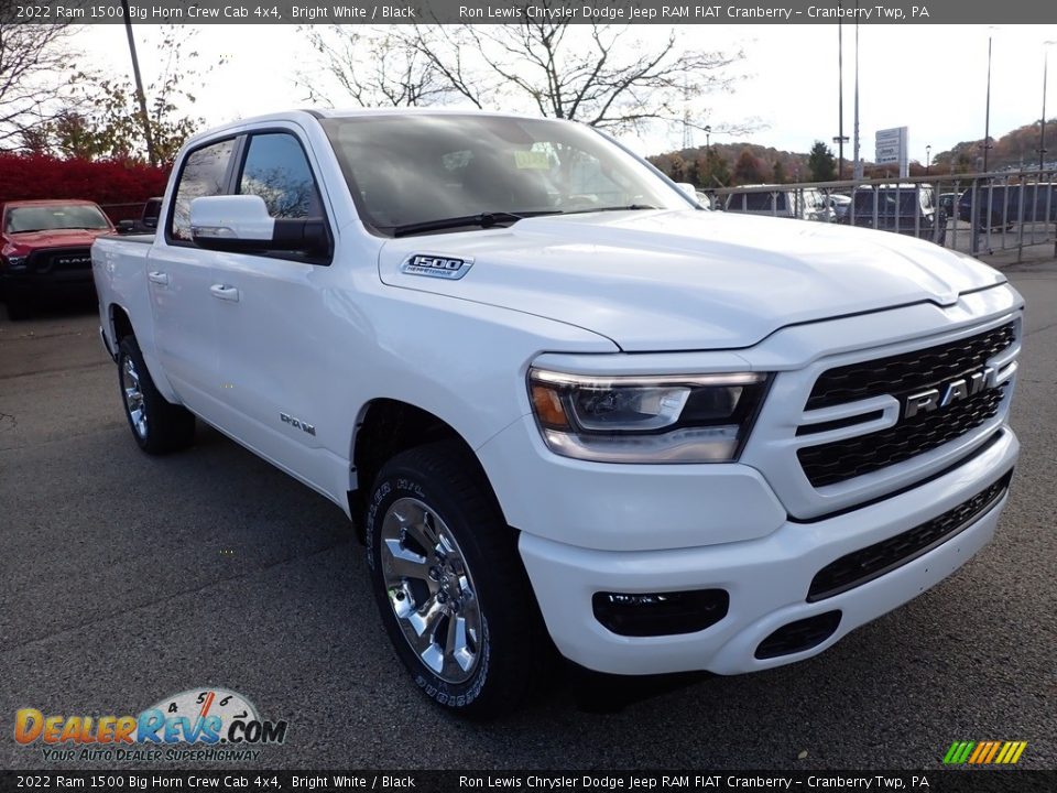 2022 Ram 1500 Big Horn Crew Cab 4x4 Bright White / Black Photo #7