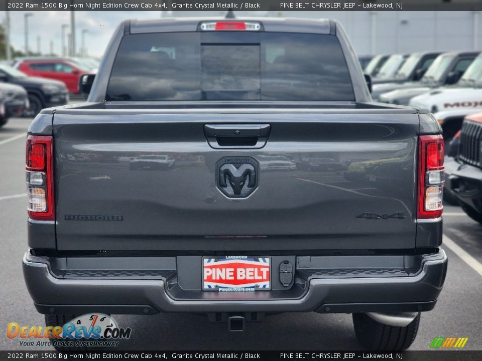 2022 Ram 1500 Big Horn Night Edition Crew Cab 4x4 Granite Crystal Metallic / Black Photo #4