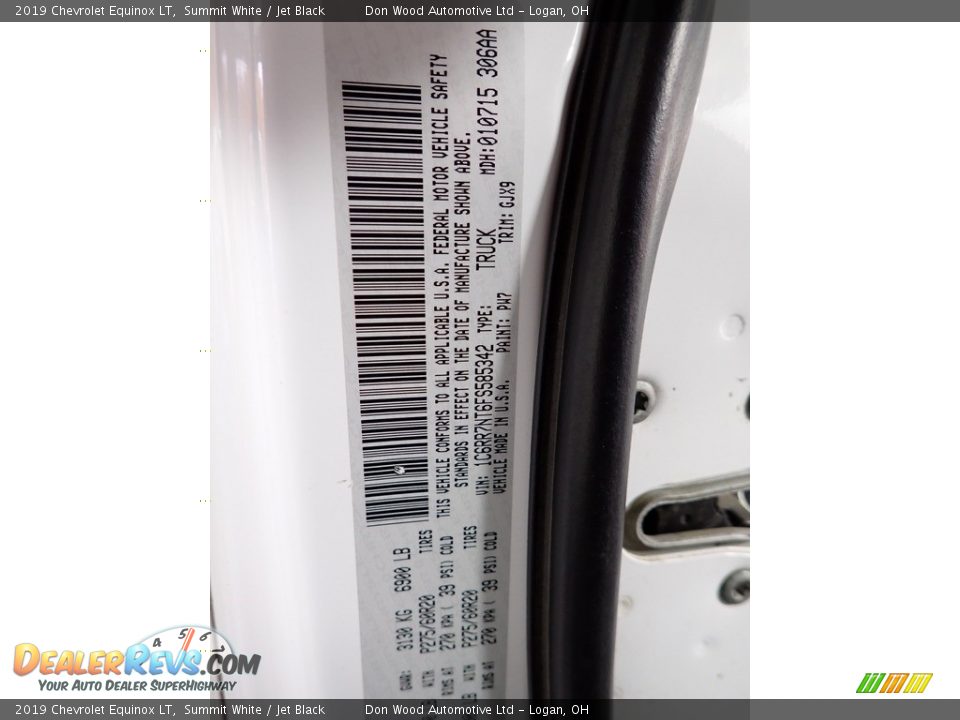 2019 Chevrolet Equinox LT Summit White / Jet Black Photo #35