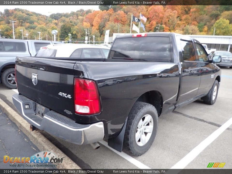 Black 2014 Ram 1500 Tradesman Crew Cab 4x4 Photo #4