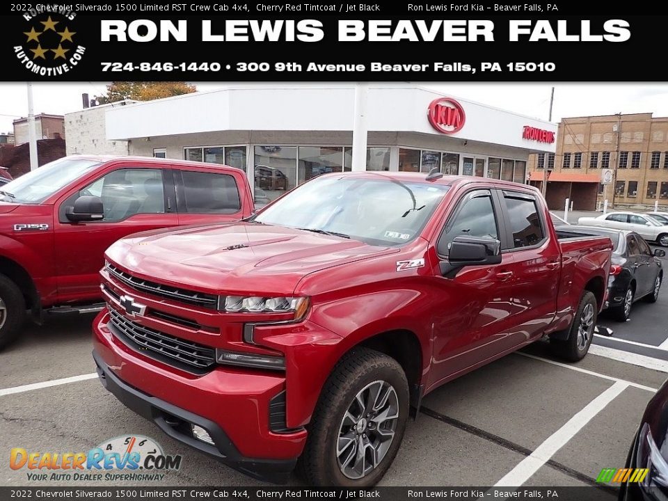 2022 Chevrolet Silverado 1500 Limited RST Crew Cab 4x4 Cherry Red Tintcoat / Jet Black Photo #1