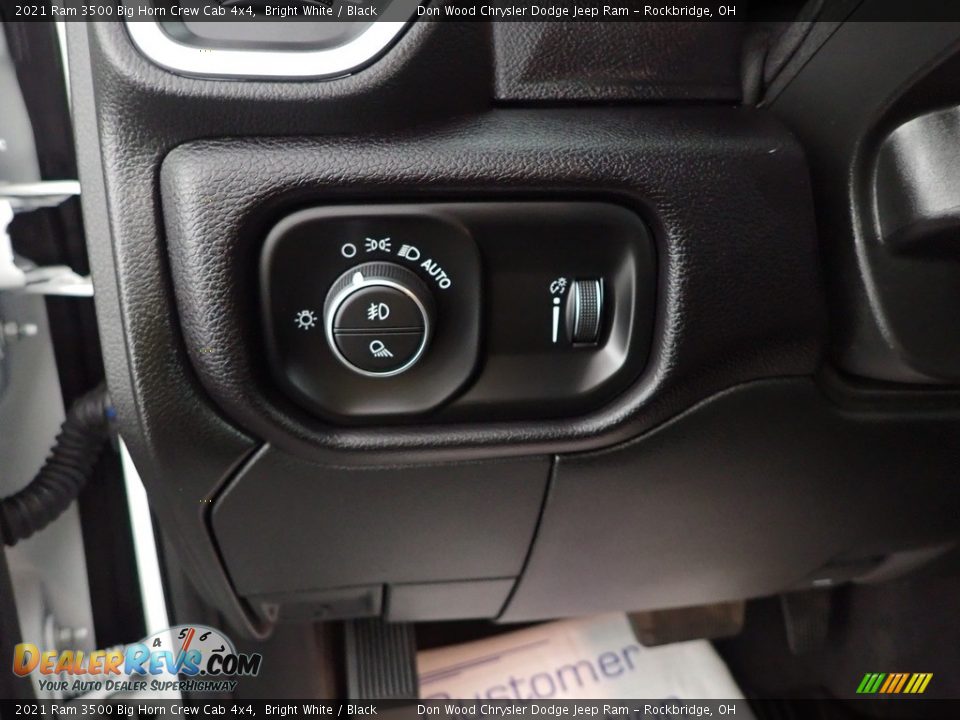2021 Ram 3500 Big Horn Crew Cab 4x4 Bright White / Black Photo #16