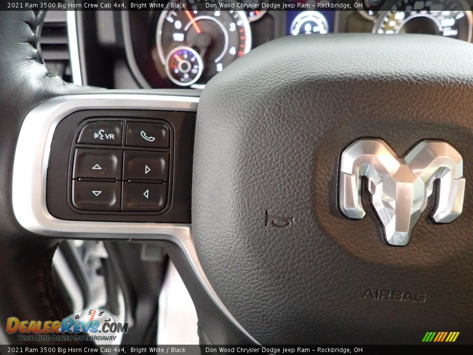 2021 Ram 3500 Big Horn Crew Cab 4x4 Bright White / Black Photo #17