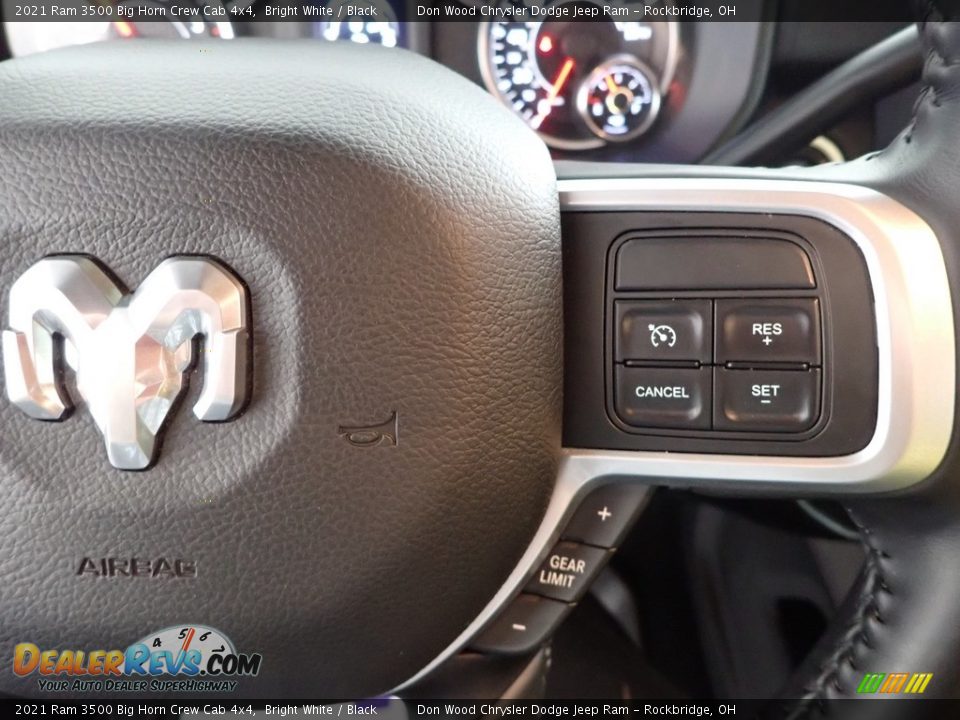 2021 Ram 3500 Big Horn Crew Cab 4x4 Bright White / Black Photo #18