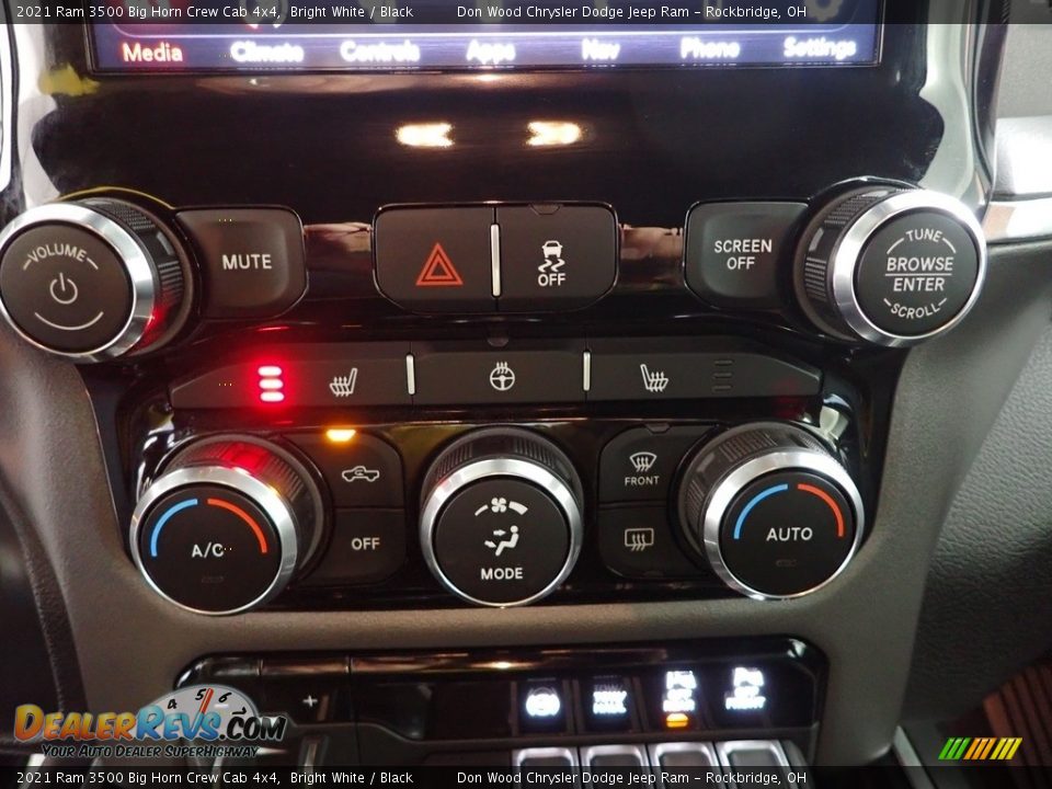 2021 Ram 3500 Big Horn Crew Cab 4x4 Bright White / Black Photo #20