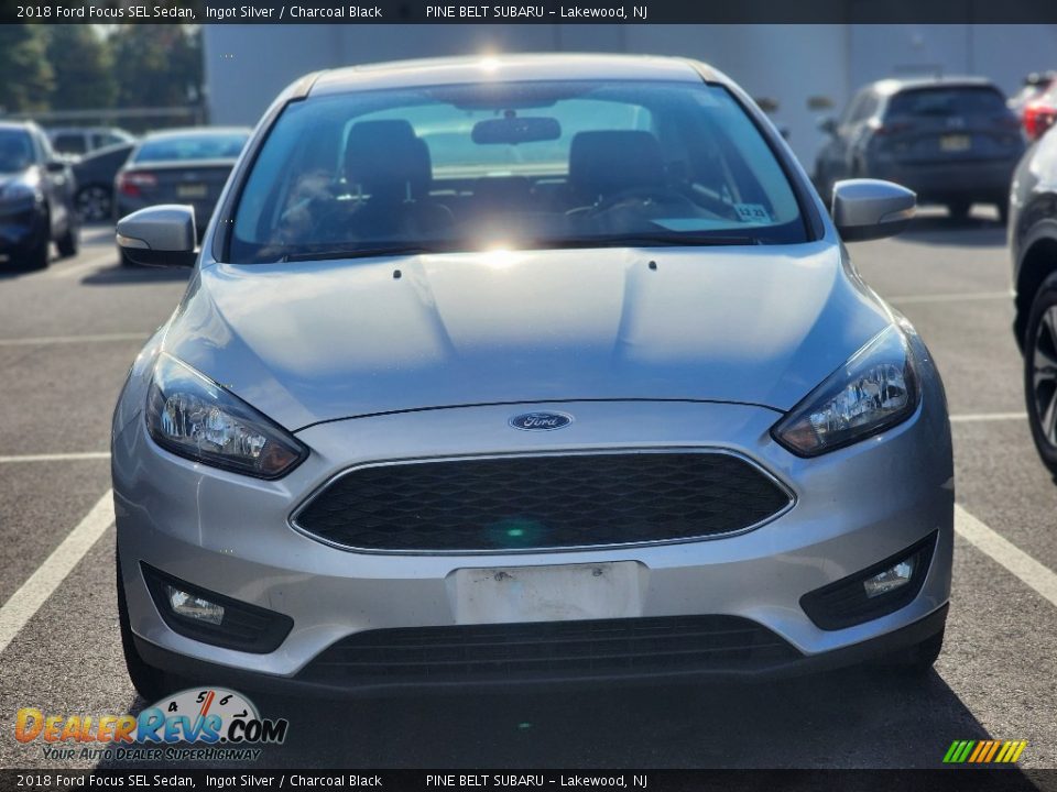 2018 Ford Focus SEL Sedan Ingot Silver / Charcoal Black Photo #3