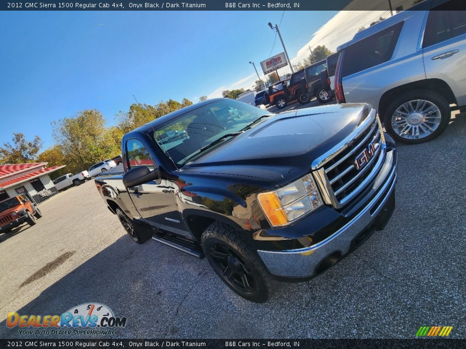 2012 GMC Sierra 1500 Regular Cab 4x4 Onyx Black / Dark Titanium Photo #4