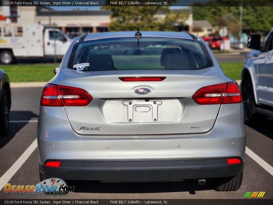 2018 Ford Focus SEL Sedan Ingot Silver / Charcoal Black Photo #7