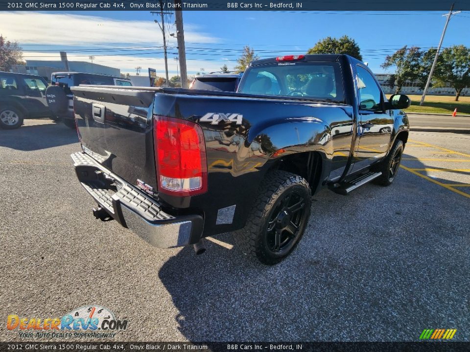 2012 GMC Sierra 1500 Regular Cab 4x4 Onyx Black / Dark Titanium Photo #6