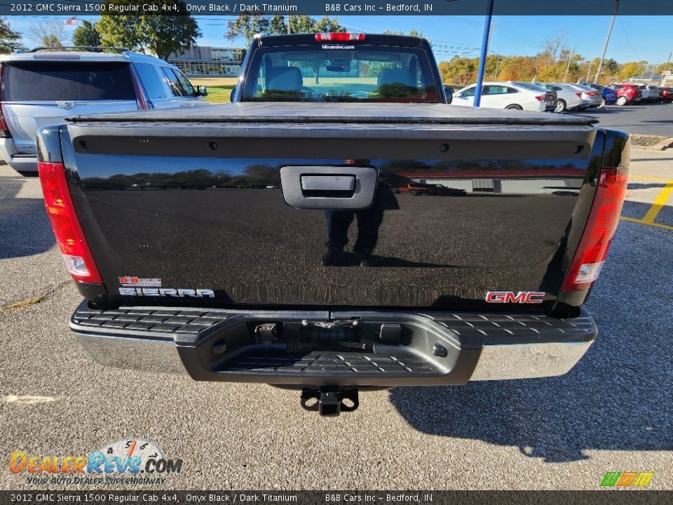 2012 GMC Sierra 1500 Regular Cab 4x4 Onyx Black / Dark Titanium Photo #7