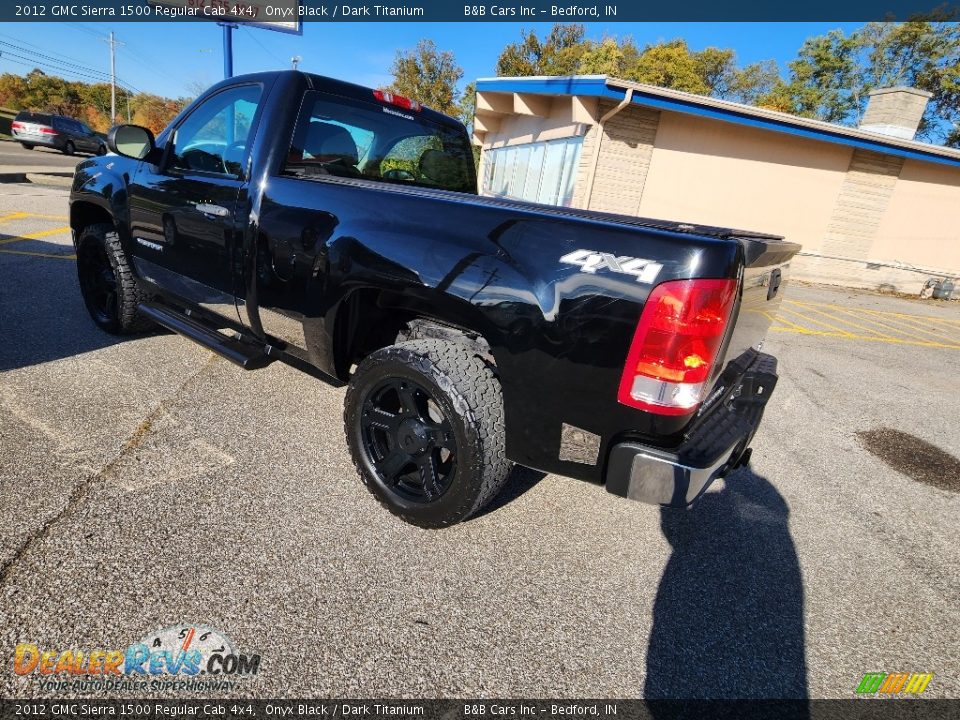 2012 GMC Sierra 1500 Regular Cab 4x4 Onyx Black / Dark Titanium Photo #9