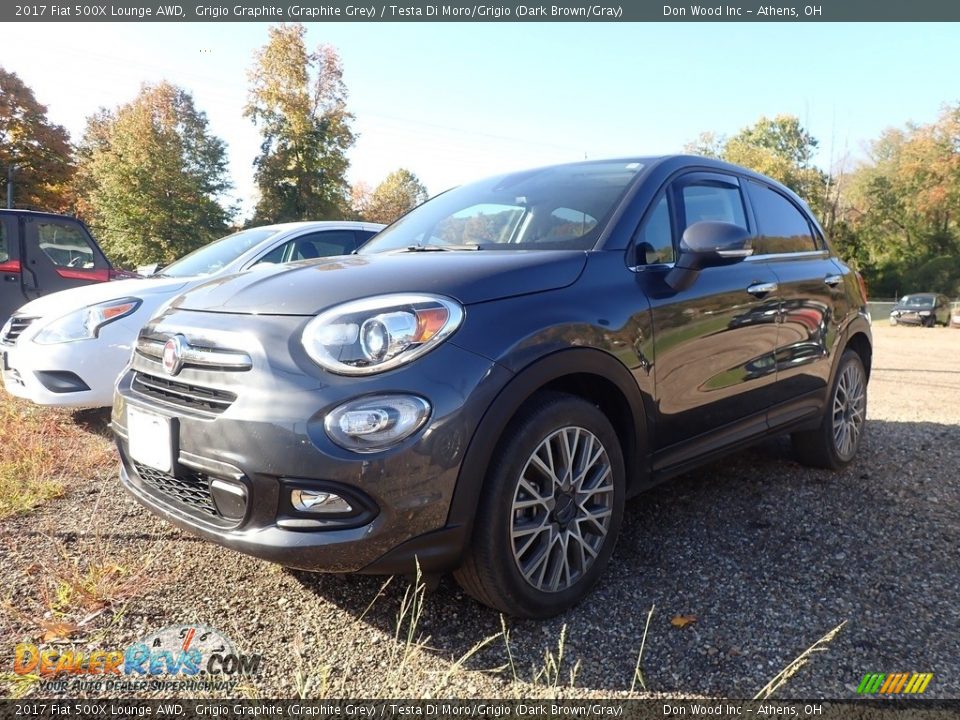 2017 Fiat 500X Lounge AWD Grigio Graphite (Graphite Grey) / Testa Di Moro/Grigio (Dark Brown/Gray) Photo #6