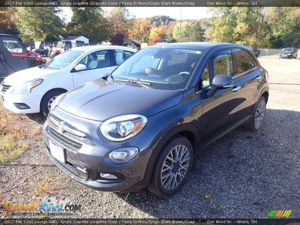 2017 Fiat 500X Lounge AWD Grigio Graphite (Graphite Grey) / Testa Di Moro/Grigio (Dark Brown/Gray) Photo #7