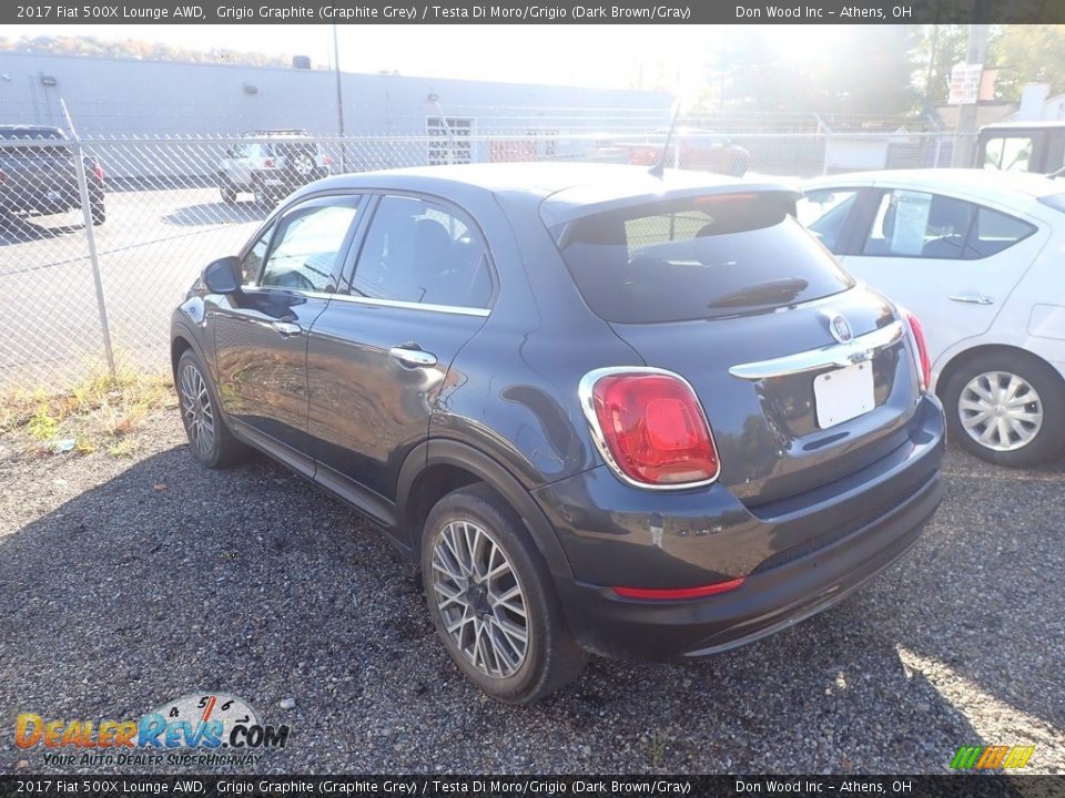 2017 Fiat 500X Lounge AWD Grigio Graphite (Graphite Grey) / Testa Di Moro/Grigio (Dark Brown/Gray) Photo #8