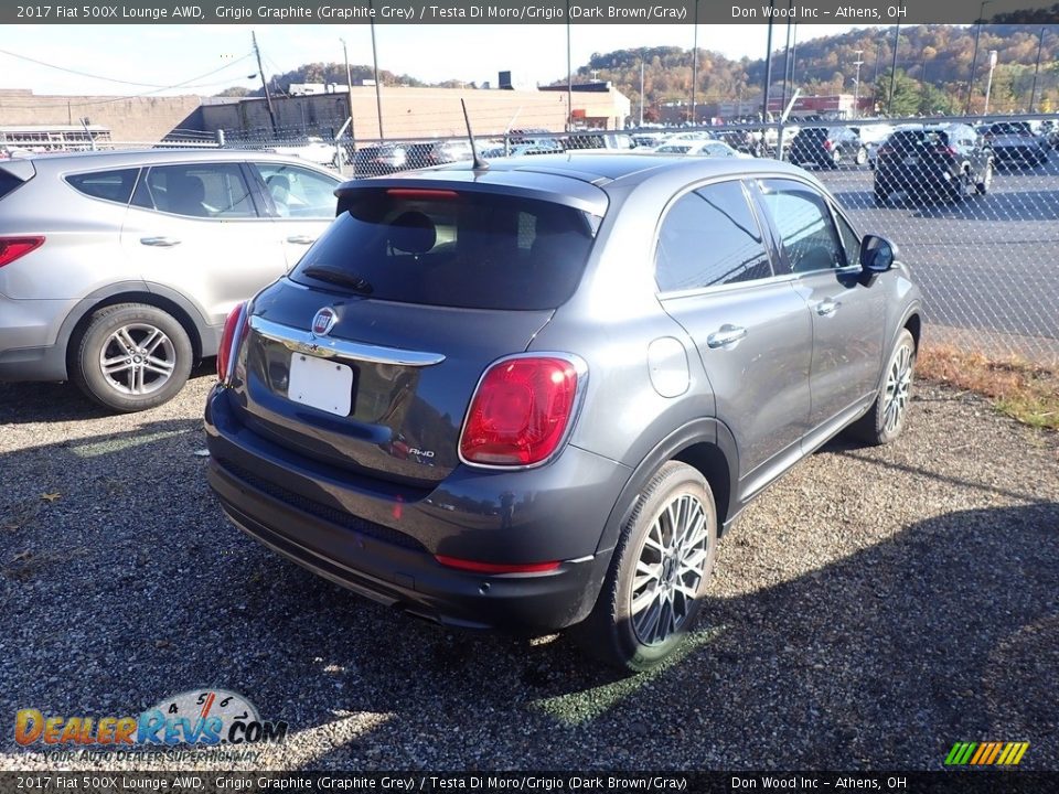 2017 Fiat 500X Lounge AWD Grigio Graphite (Graphite Grey) / Testa Di Moro/Grigio (Dark Brown/Gray) Photo #10