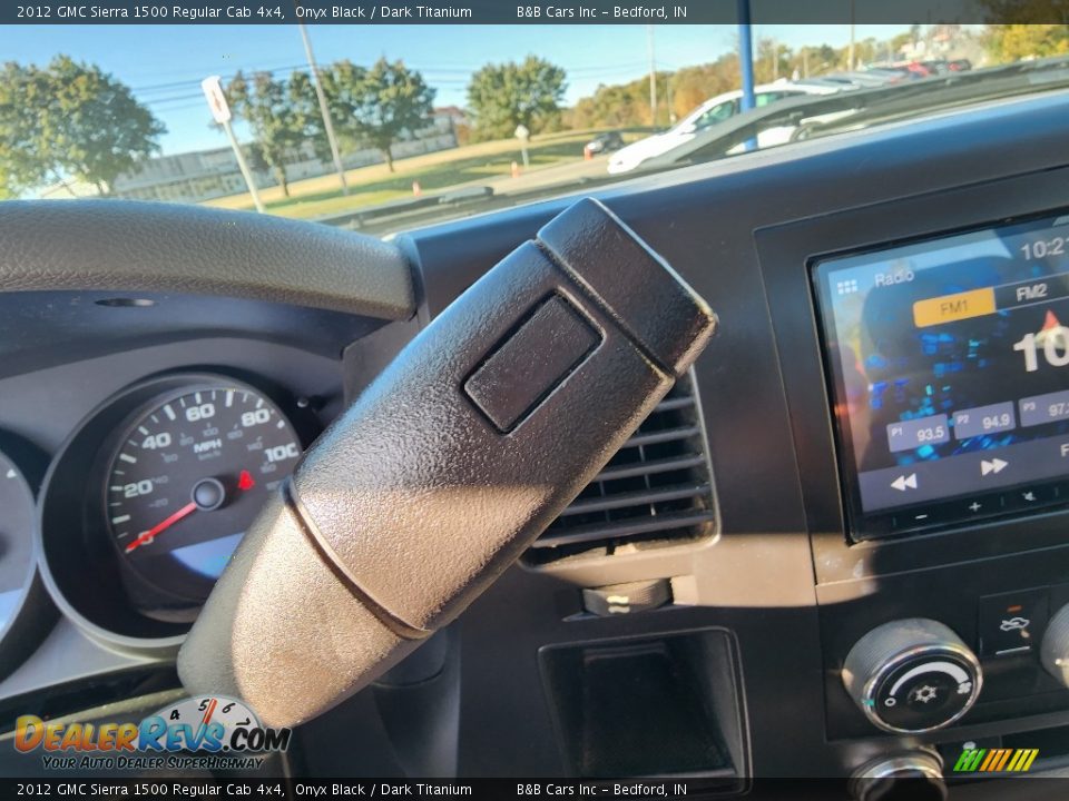 2012 GMC Sierra 1500 Regular Cab 4x4 Onyx Black / Dark Titanium Photo #17