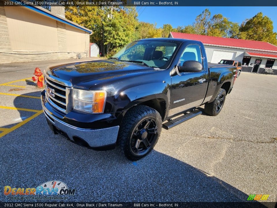 2012 GMC Sierra 1500 Regular Cab 4x4 Onyx Black / Dark Titanium Photo #24