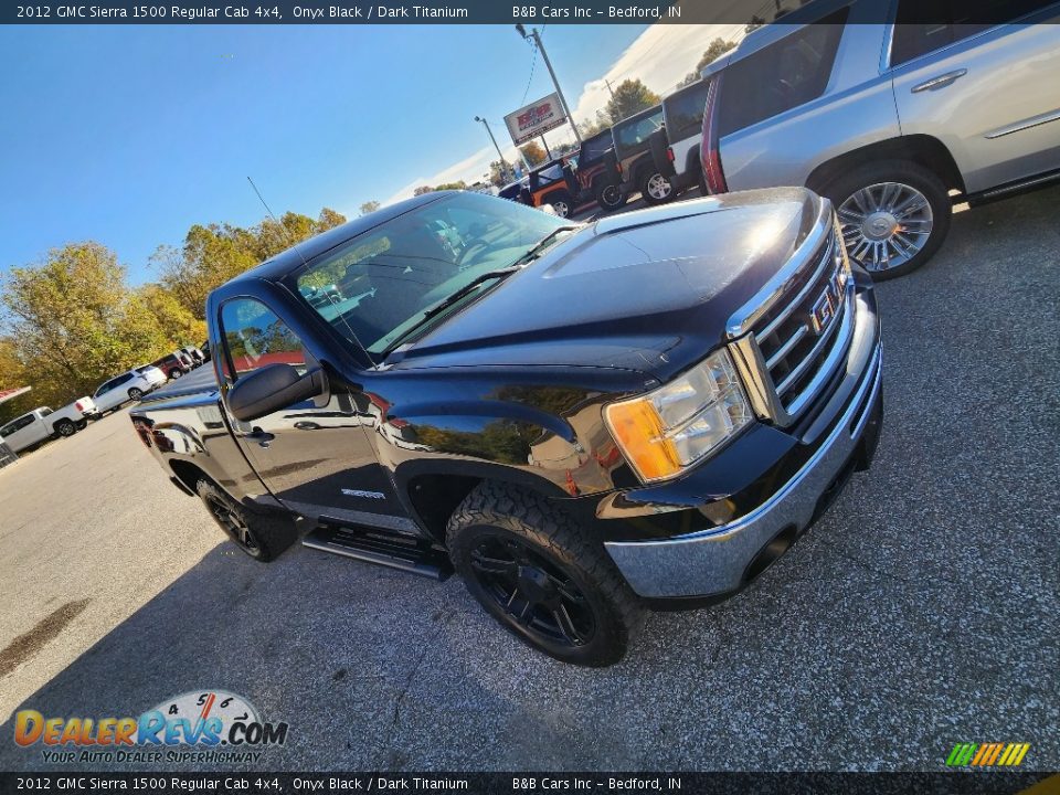 2012 GMC Sierra 1500 Regular Cab 4x4 Onyx Black / Dark Titanium Photo #25