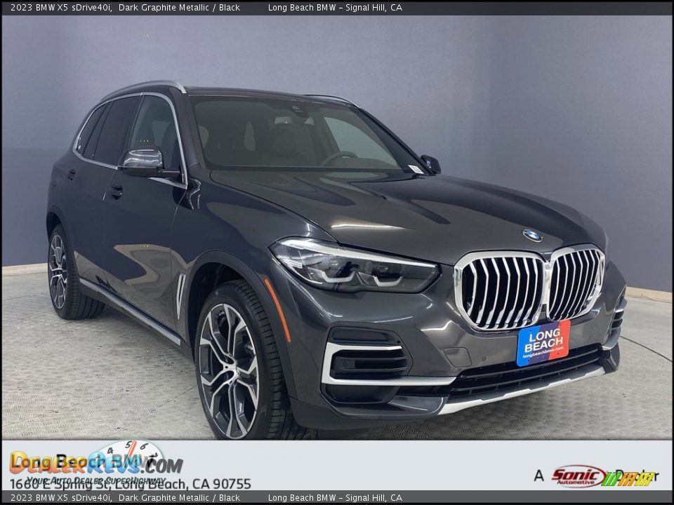 2023 BMW X5 sDrive40i Dark Graphite Metallic / Black Photo #1