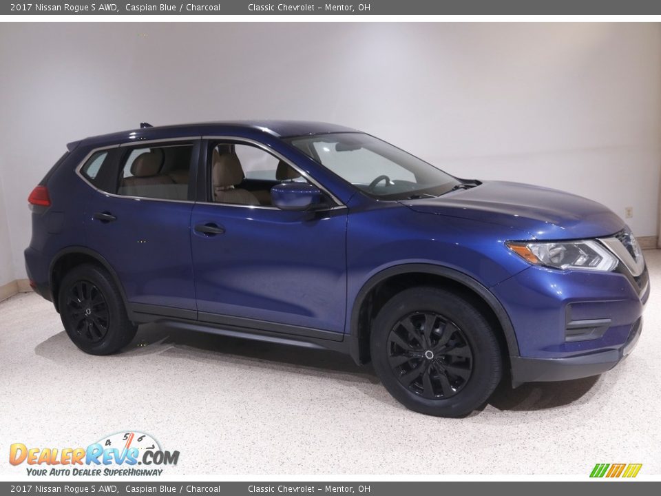 2017 Nissan Rogue S AWD Caspian Blue / Charcoal Photo #1