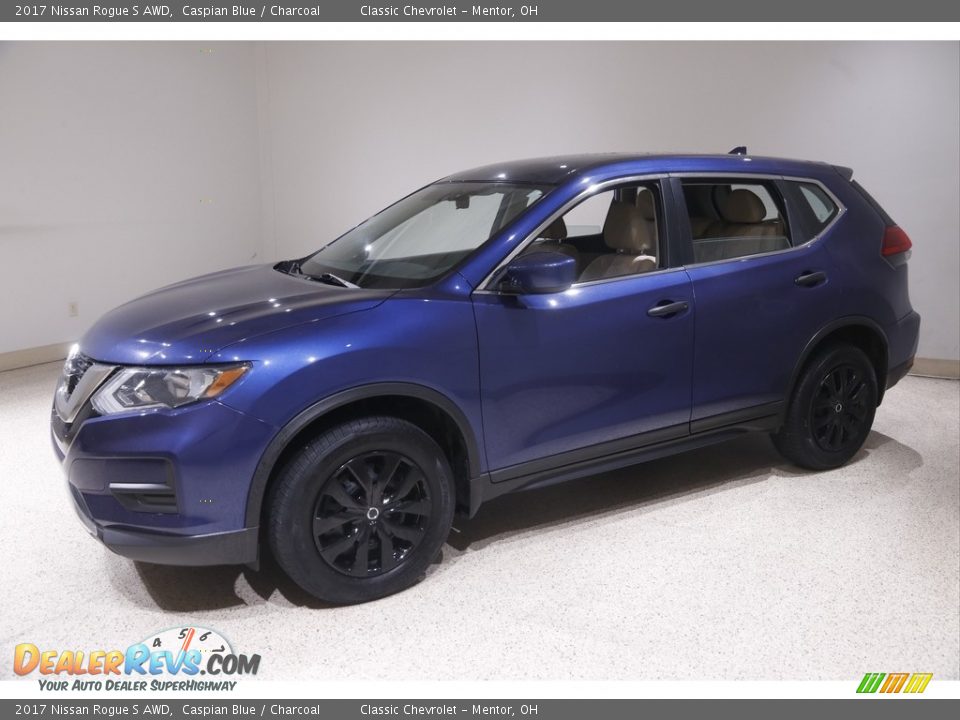 2017 Nissan Rogue S AWD Caspian Blue / Charcoal Photo #3