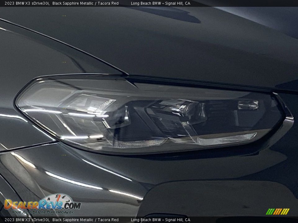 2023 BMW X3 sDrive30i Black Sapphire Metallic / Tacora Red Photo #4
