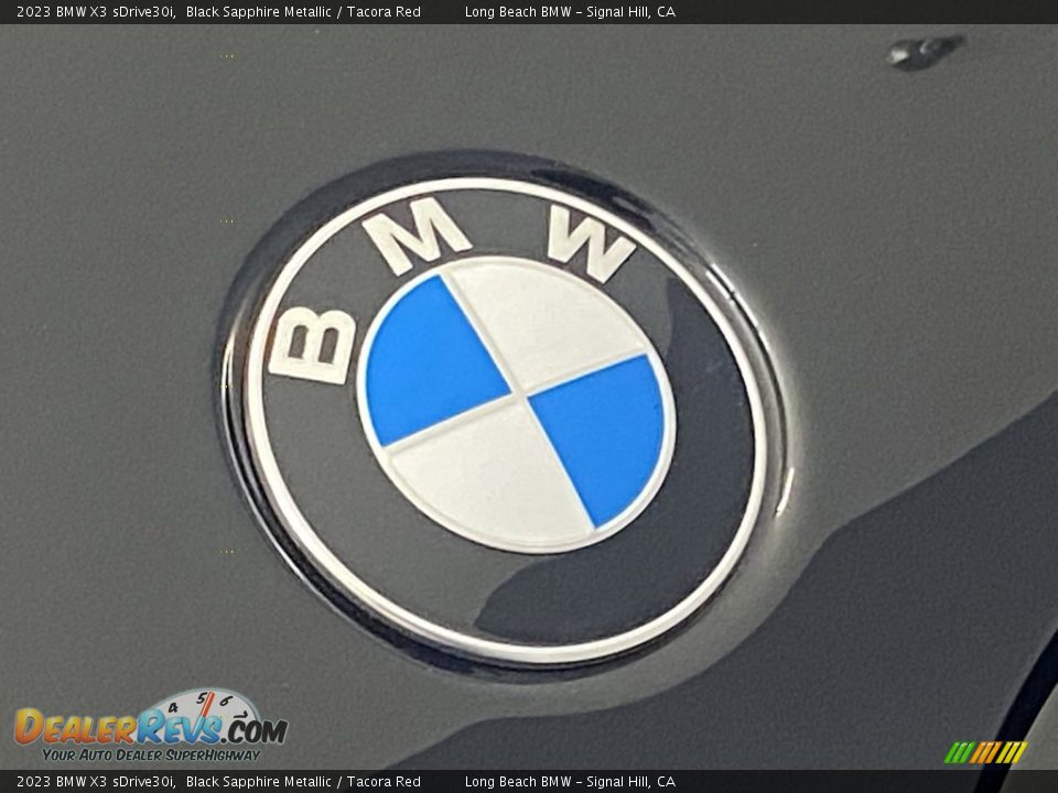 2023 BMW X3 sDrive30i Black Sapphire Metallic / Tacora Red Photo #5