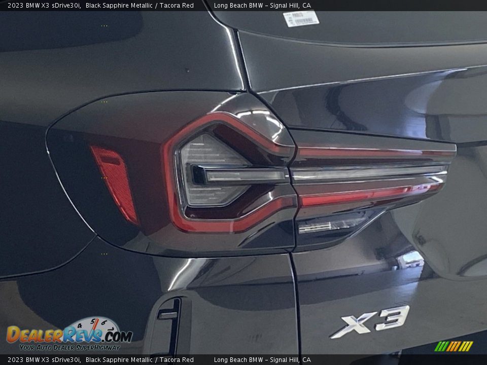2023 BMW X3 sDrive30i Black Sapphire Metallic / Tacora Red Photo #6