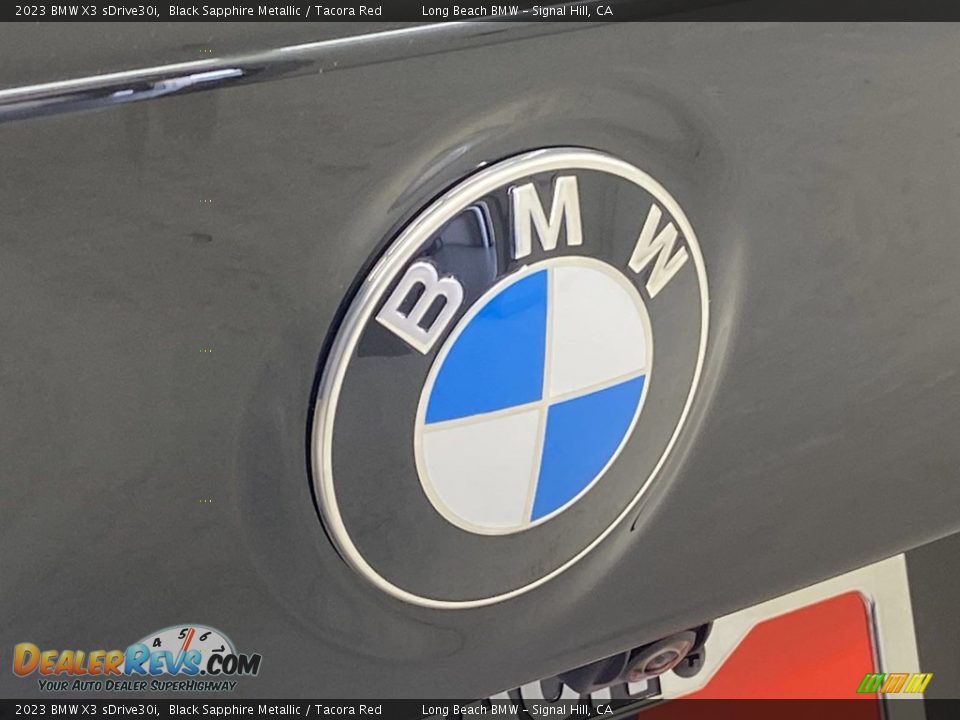 2023 BMW X3 sDrive30i Black Sapphire Metallic / Tacora Red Photo #7