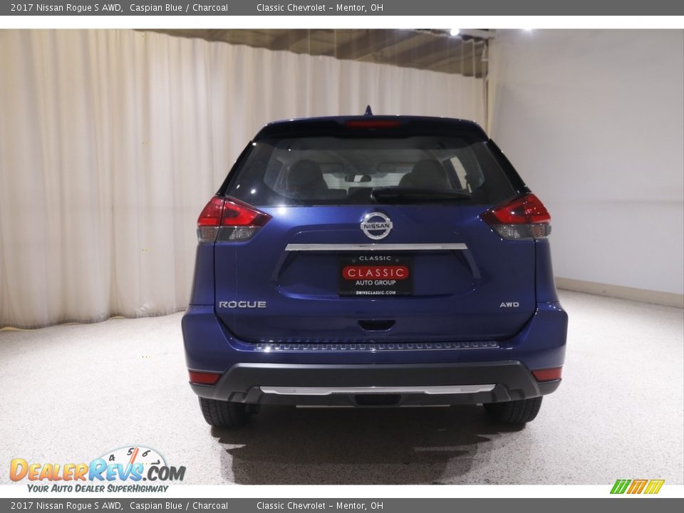 2017 Nissan Rogue S AWD Caspian Blue / Charcoal Photo #18