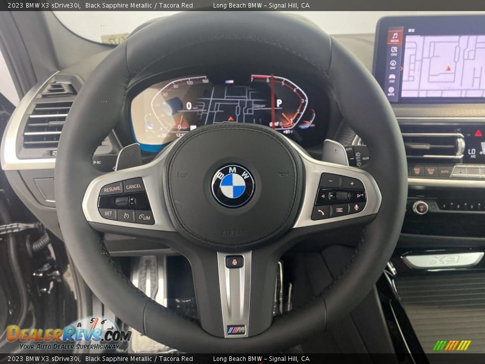 2023 BMW X3 sDrive30i Black Sapphire Metallic / Tacora Red Photo #14