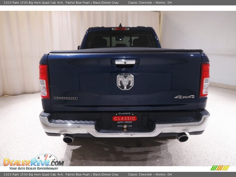 2020 Ram 1500 Big Horn Quad Cab 4x4 Patriot Blue Pearl / Black/Diesel Gray Photo #18