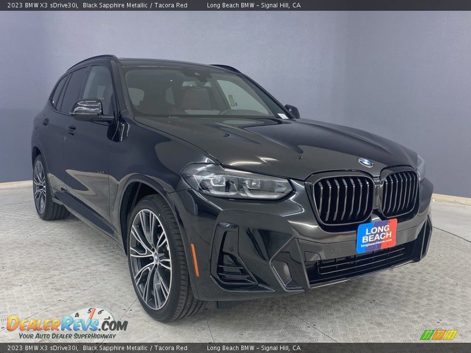 2023 BMW X3 sDrive30i Black Sapphire Metallic / Tacora Red Photo #27